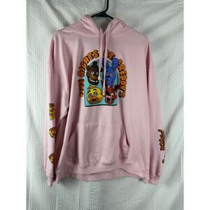 Five Nights At Freddy's Hoodie Pink Pizza Graphic Size 2X FNAF Gamer